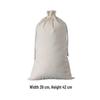 Canvas Drawstring Bag with Printed Logo - Small Linen Storage Bag