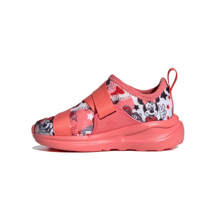 Disney X Adidas Hook and Loop Slip Resistant Slip Resistant Mid Top Toddler Shoes Pink White Black Infant And Toddler FV4260