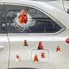 Chicken Car Stickers Funny Chicken Window Decals Poultry Car Bumper Decals 3D Realistic Rooster Decals Funny Car Stickers Funny Farm Animal Chicken