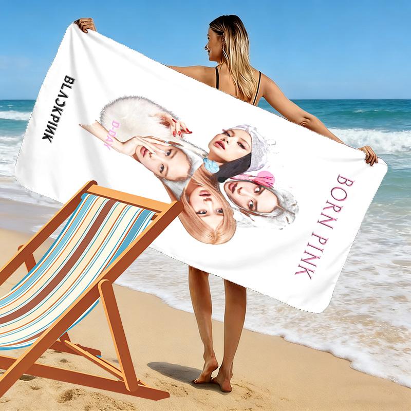 Vibrant Pink Vibes beach towel soft Beach towel for vacation photos Absorbent bath towel swim Outdoor pool towel Travel and vacation towels Comfort