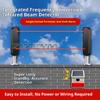 433MHz Wireless Active Infrared Detector Anti-rain 2/3/4 Beams Sensor Barrier Battery Powered For Home Security System Outdoor