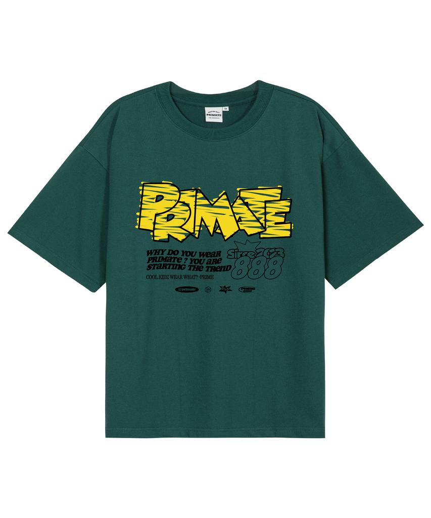 PRIMATE [Cool Cotton] Fury Oversized Short Sleeve T-Shirt 6 Colors (B Type)