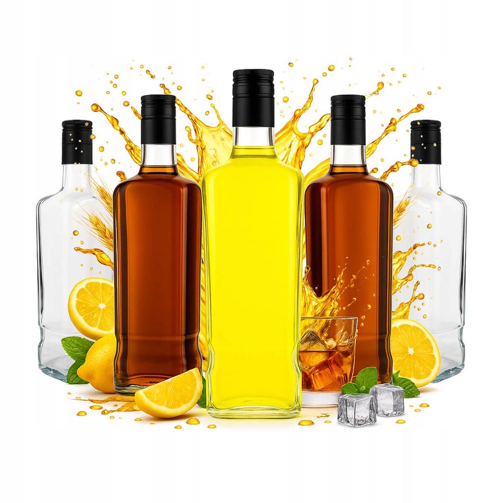 Butelka Jack Walker 700Ml Szklana Na Whisky Bimber Sok Nalewki + Zakrętka