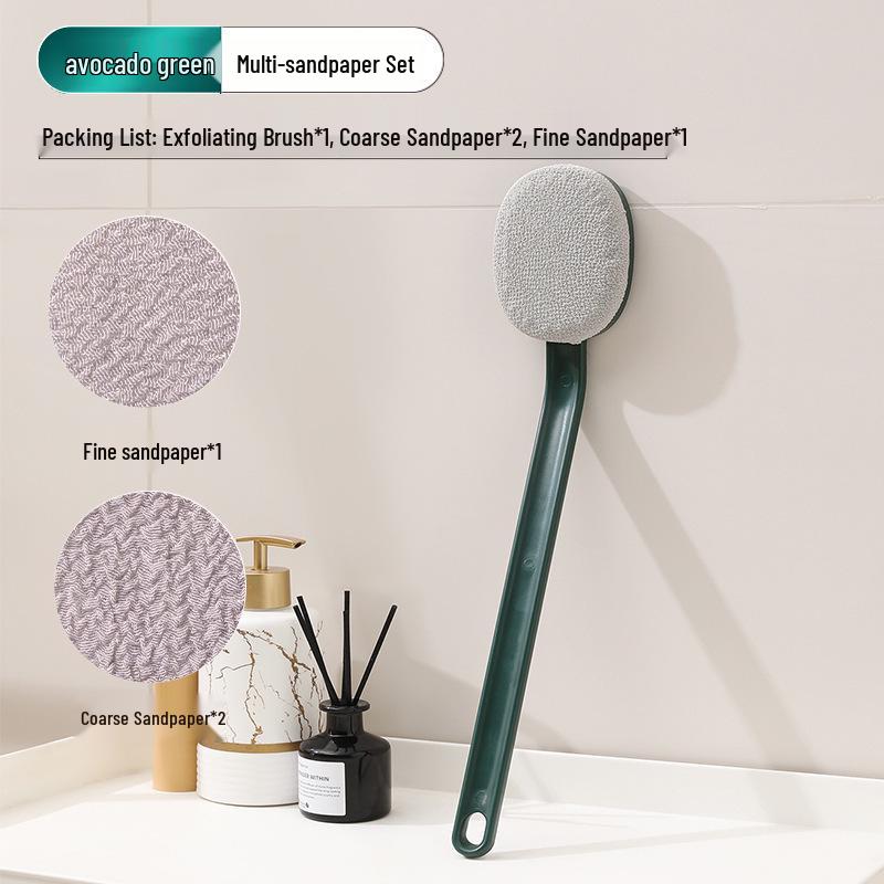 Long-Handled Luxury Exfoliating Back Scrubber - Painless Shower Brush for Self-Use