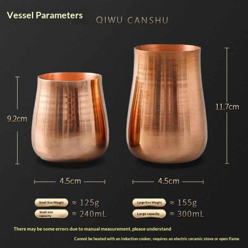Handmade Pure Copper Drinking Cups With Hammered Finish And Traditional Craftsmanship Perfect For Home Kitchen Bar Gatherings