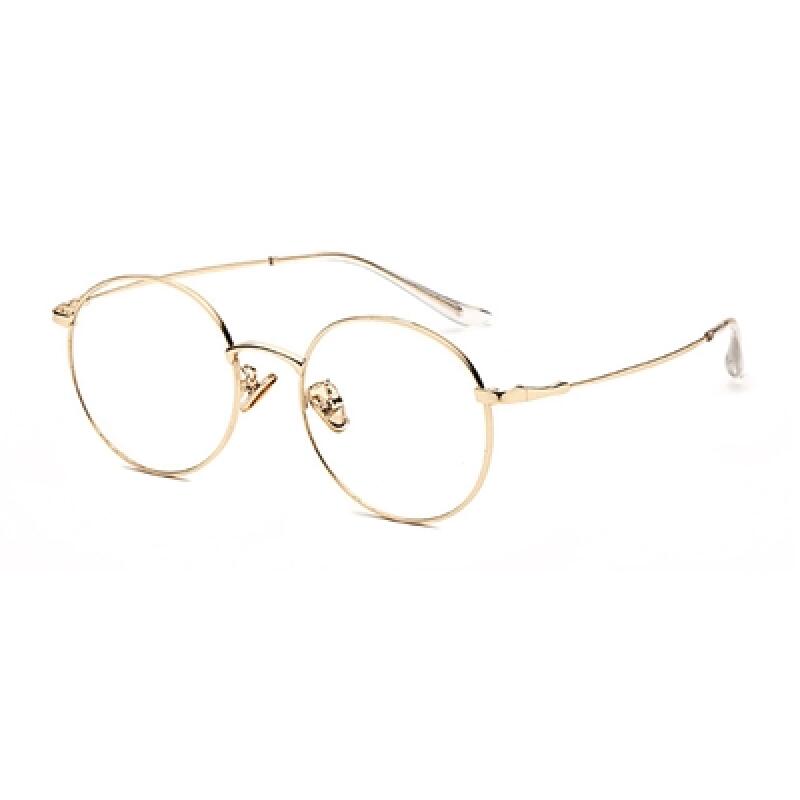 LK77507 Classic Round Glasses Frame_C3 GOLD