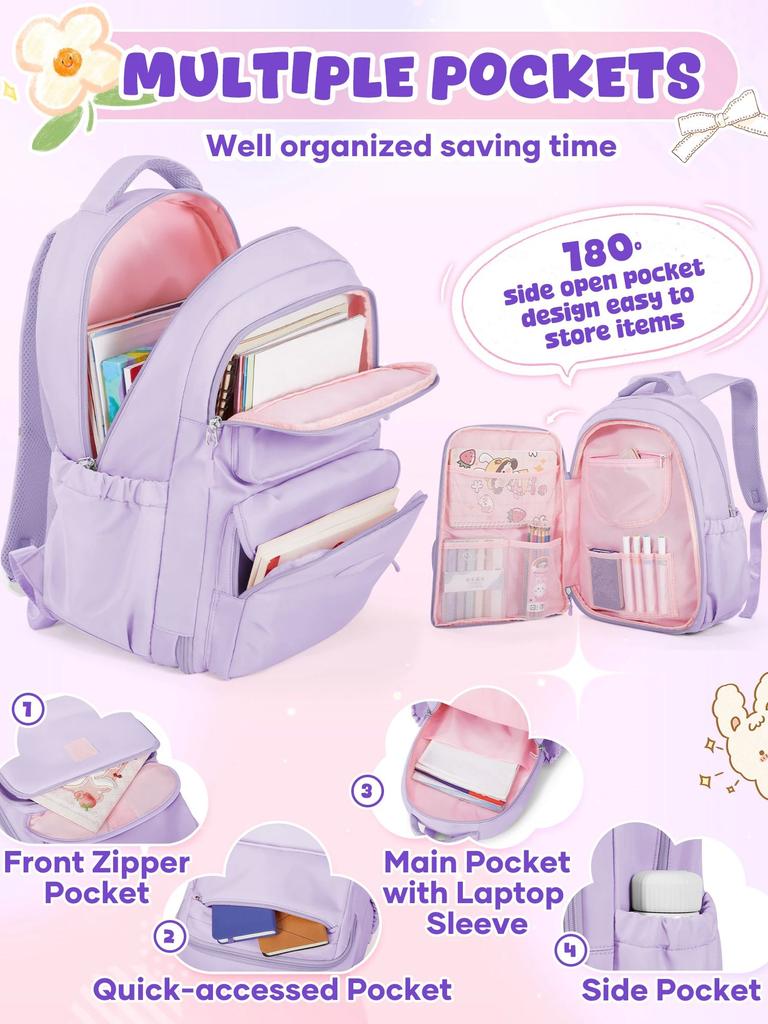 Kindergarten Schoolbag Shoulder Bag Girl Boy Bookbag Children Travel Backpack Kid Backpack, Teens Middle High School Backpack