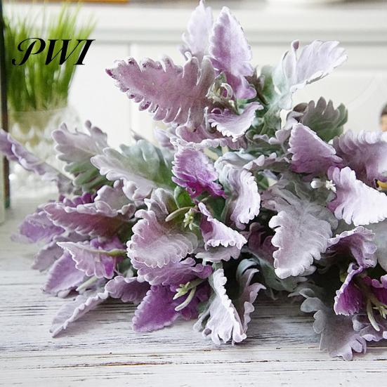1 stk Kunstig Senecio Cineraria Falsk Plante Fotorekvisit DIY Hjemmekontor Dekoration