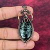Seraphinite Pendant Handmade Copper Wire Wrapped Pendant Natural Gemstone Jewelry