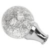 Universal Round Ball Shift Knob Modified Gear Shifter Head for Most Car Models with 3 Adapters Silver
