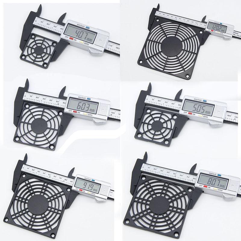 2pcs/pack 40mm 50mm 60mm 80mm 120mm PC Mesh Fan Dust Filter Dustproof Case Guard Grill Protector Cover 12cm Computer Plastic Front Plate