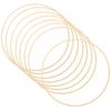 8Pcs Wreath Bamboo Hoops Macrame Hoops Dream Catcher Bamboo Rings Dreamcatcher Crafts Frames Decorations