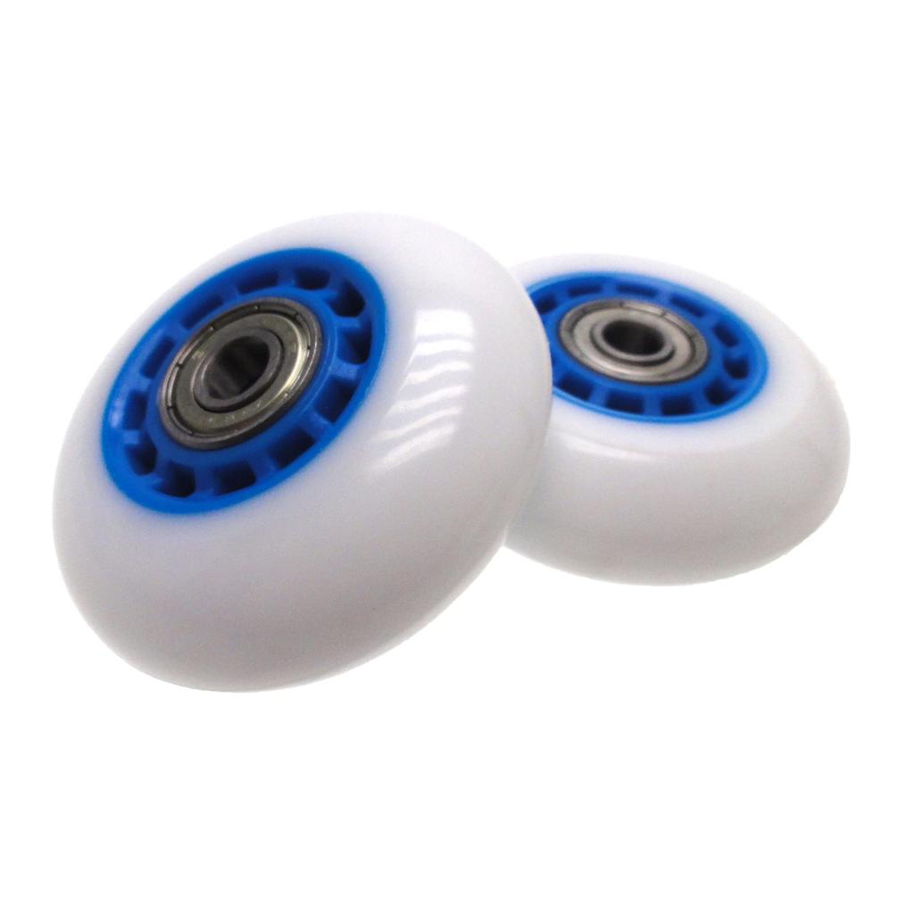 RANGS White Color Not Genuine Replacement for Lipstick Deluxe 68mm 2-Piece Wheels, (Rim Selectable), Mini,