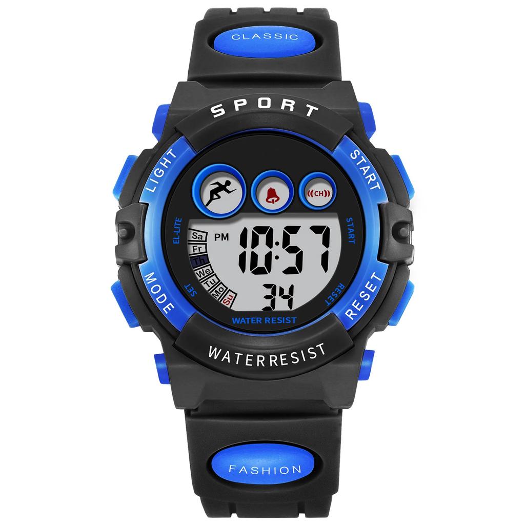 Waterproof Sport LED Digital Watches Electronic Watch for Kids Children Boys Girls Gifts
