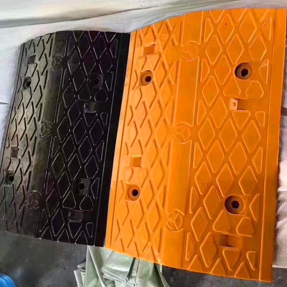 Rubber Speed Bump: Door, Road, Groove, Ramp Mat - Parking Wheel Stopper with Shock Absorption.