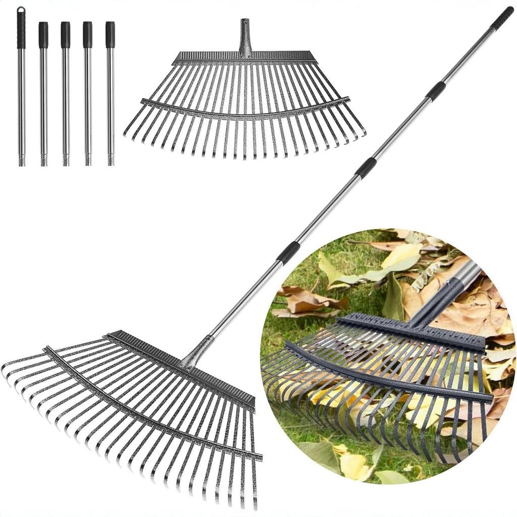 2025 New Leaf Rake for Garden and Lawn Cleaning