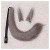 Long Furry Fox Tail Ears Hair Clips Set Anime Cosplay Costume Props Lolita Animal Cat Tail Fursuit Plush Tail Faux Fur Haripins