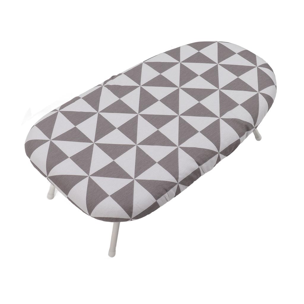 Reise-Tischbügelbrett Tischplatte zum Falten von Kleidung Klappbeine mit Baumwollbezug Einfach Prismatisch