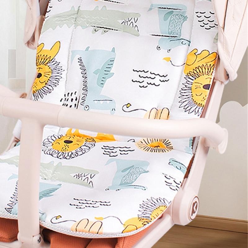 Strollers Seat Liner with Printed Pattern Pushchair Mattress Chair Pad Baby Carriers Cushion Seat Pad Infant Supply