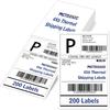 METRONIC Thermal Labels 4x6 200 Labels Fanfold Direct Shipping Label with Perforated and Strong Adhesive Mailing Stickers Paper Thermal Printer