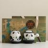 Guochao Merchandise Panda Cup Ceramic Cup Tea Coffee Cup Filter Cup Engraving Name Surname Cup