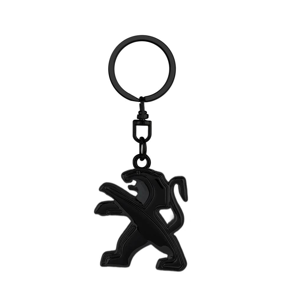 

Car Sticker 2025 Hot 3D Alloy Car Styling Keychain Key Rings Pendants Accessories for Peugeot 508 208 3008 407 607 307 RCZ 308 2