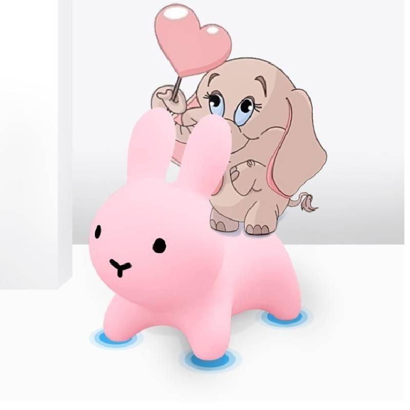 High-quality Pvc Inflatable Hopping Horse For Kids Cute Bouncy Rabbit Toy