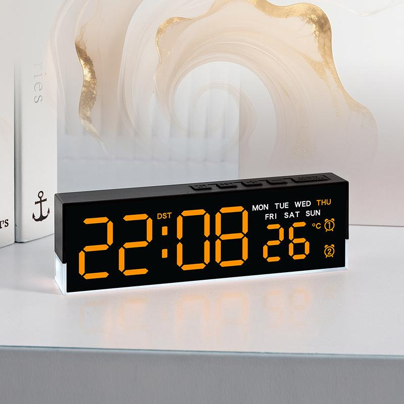 LED Multifunctional Alarm Clock Simple Clock Atmosphere Light Alarm Clock Bedside Clock