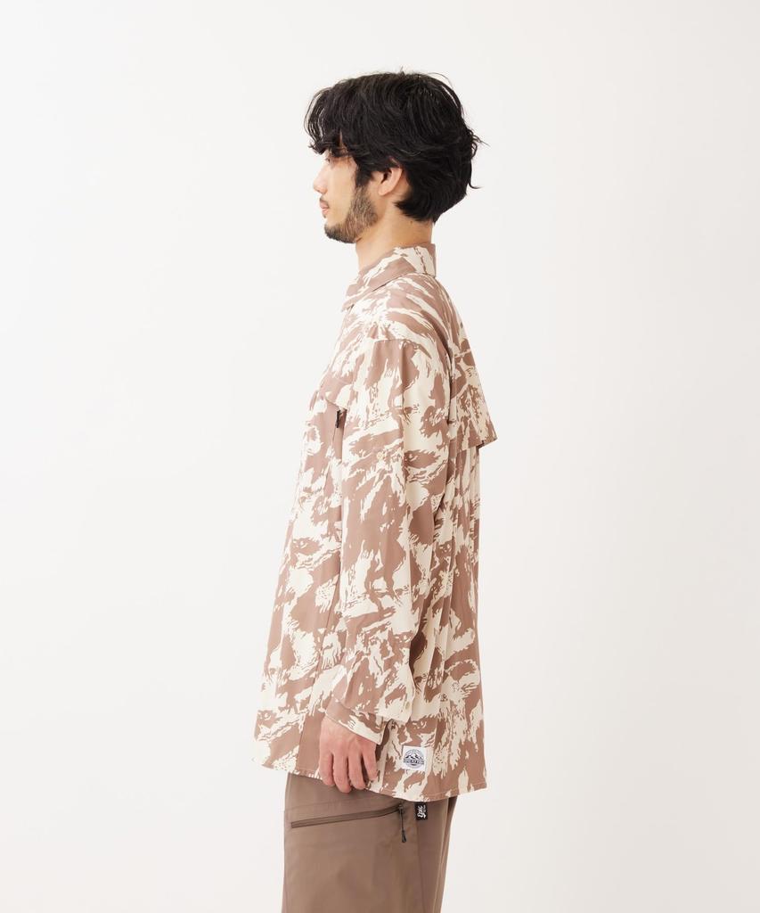 Wilkin Long Sleeve Shirt Tops Shirt Long Sleeve LIGHT OLIVE M [Snow Peak] EP-SH-26SU001 Men's Women's