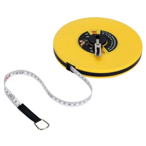 50m Tape Measure, Double-Sided Measuring Tape, Long Tape Measure, Retractable, Slim, for Surveying, Electrical Work, Sewing, and Crafts