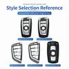For Bmw Leather Key Cover E46 E53 E60 E70 E71 E83 E87 E90 3 5 6 7 Series X3 X5 X6 Z4  Remote Key Fob Case Protector
