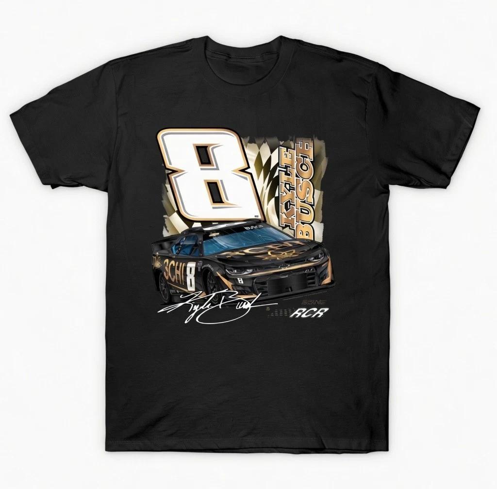 Kyle Busch #8 Motorsports Nascar Racing T-Shirt Mens Lifestyle Tee New XXXXL