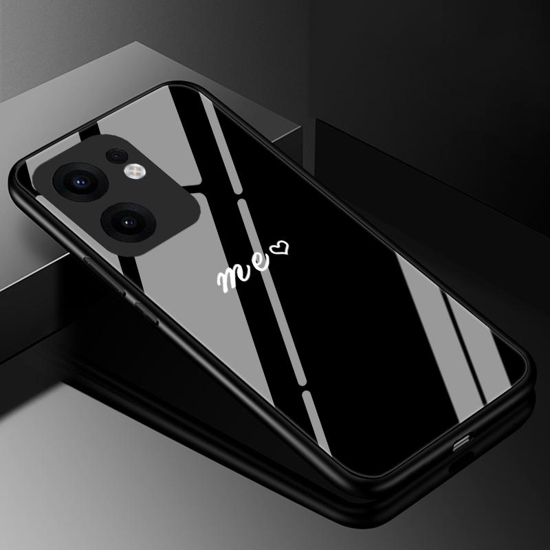 

Чехол-крышка для OPPO Reno 13F 5G Чехлы из закаленного стекла для OPPO Reno 12F 12FS Find X8 13 Pro A60 A3 A3X 4G A80 5G Жесткий задний бампер For OPPO Reno13 F 5G