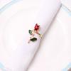 Rose Napkin Ring Dining Table Decor for Home And Restaurant for Wedding