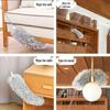 2.8m Retractable Feather Duster for Curved Ceilings - Electrostatic Household Dust Remover