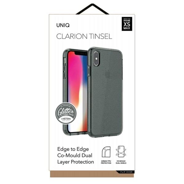 UNIQ Clarion Tinsel iPhone Xs Max Caseblack/vapour Smoke