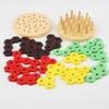 Hexagonal Sleeve Column 3D Burger Puzzle Toy Montessori Stacking Toys  Children Early Learning
