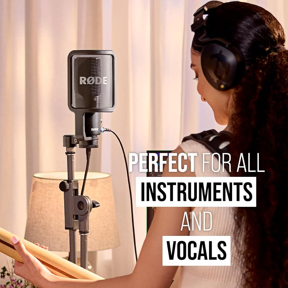 Rode NT-USB+ USB Microphone with Cardioid Pickup Pattern and Headphone Output