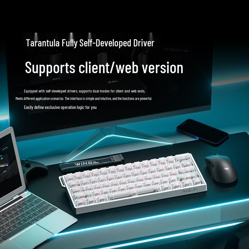 AULA WiN68EVO 68-Key Wired Magnetic Switch Mechanical Gaming Keyboard