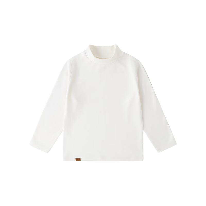 Kids Brushed Half-High Collar Long-Sleeve T-Shirt