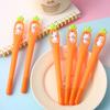 Süßer Hase Karottenform Gelstifte Glattes Schreiben Cartoon Tinte Stifte zum Notieren Und Für die Schule Lustige Tier Neuheit Stifte für Teenager Und Büro