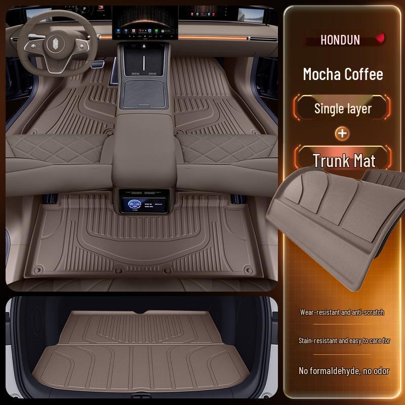 2026 Hongqi S9 TPE Floor Mats: Full Set Interior Carpet for Five Seats