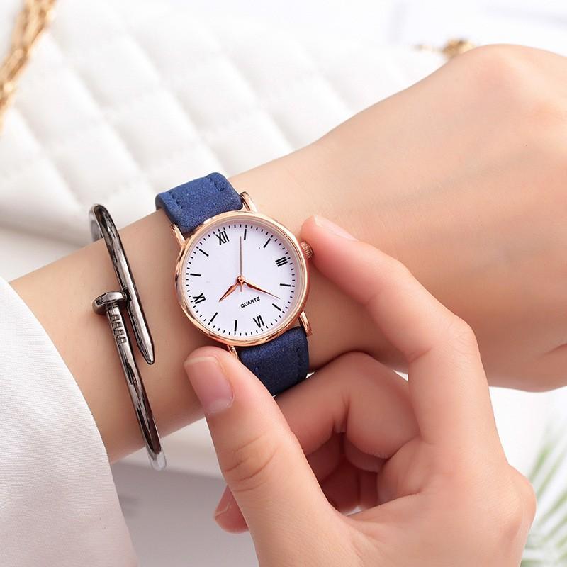Atmospheric Fashion Pink Men'S And Women'S Watches Student Thin Belt Small Dial Small Simple Trend Spring