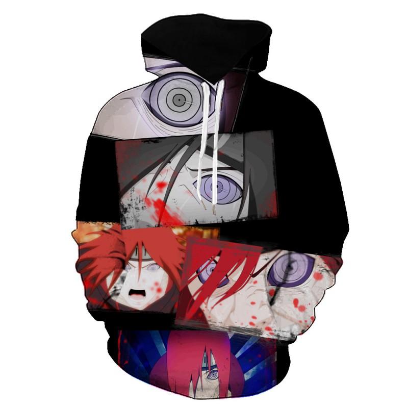 Naruto Kakashi Hoodie Men Women 3D Printed Unisex Long Sleeve Casual Sweatshirt Loose Fit Winter