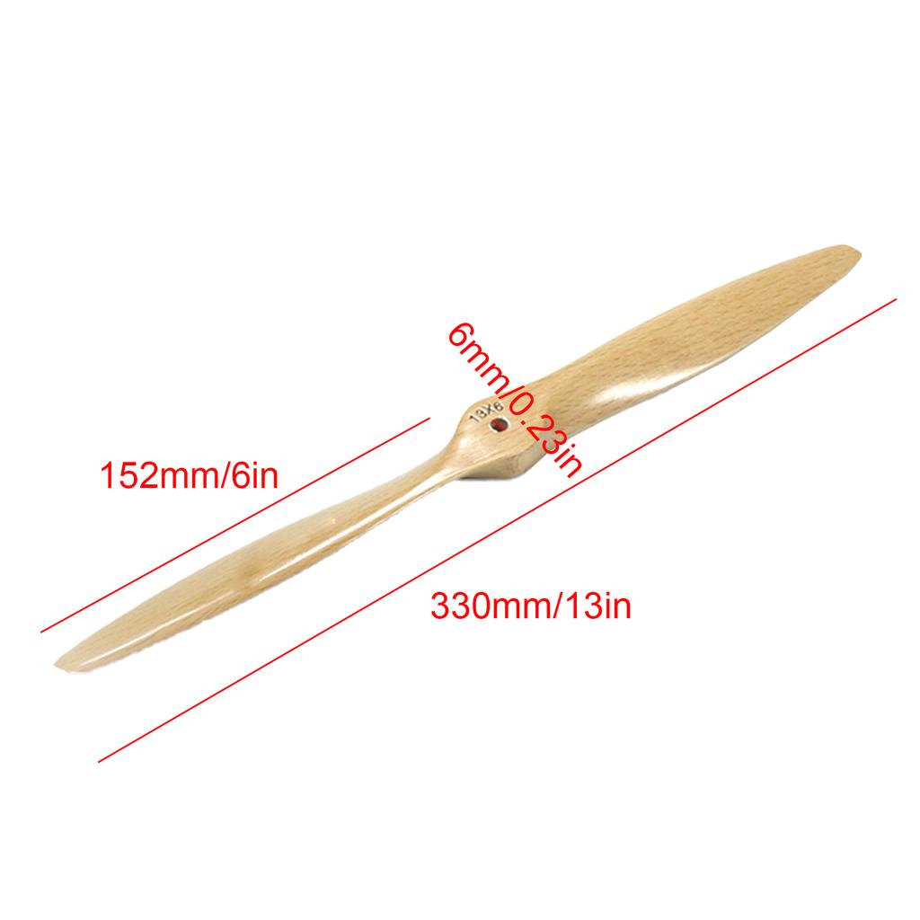 Dancing Wings Hobby 13inch CCW Wooden Beech Propeller for RC Airplane Nitro Engine and Gasoline Engine