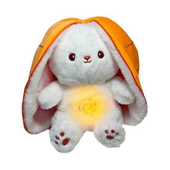 Baby Atmen Kaninchen Plüsch Spielzeug mit Beruhigende Musik Karotten Licht Musical Erdbeere Gefüllte Hase Plüschtier Tier Puppe
