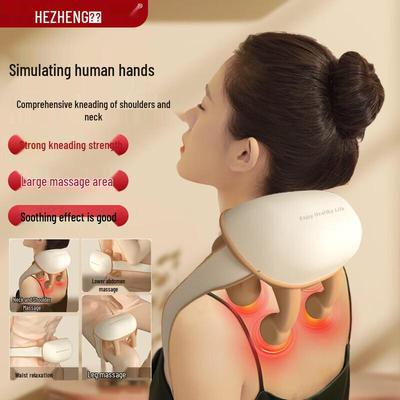 HEZHENG Neck and Shoulder Kneading Massager CN Plug (adapter Included)