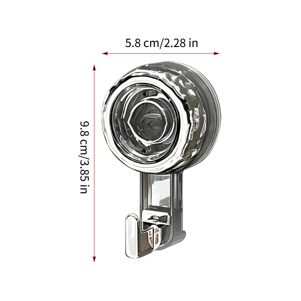 1PC Suction Cup Hooks Vacuum Reusable Shower Hooks Heavy Duty Clothes Hook Traceless Clothes Hook Hanger Storage Hooks
