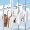 4Pcs/Pack Silver Shoe Drying Rack Stainless Steel Storage Organizer New Clothes Hanger Hook