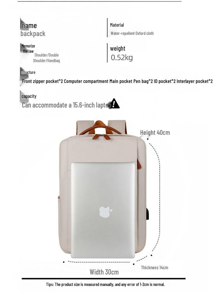 Customizable Logo Large Capacity Multi-Functional Laptop Backpack